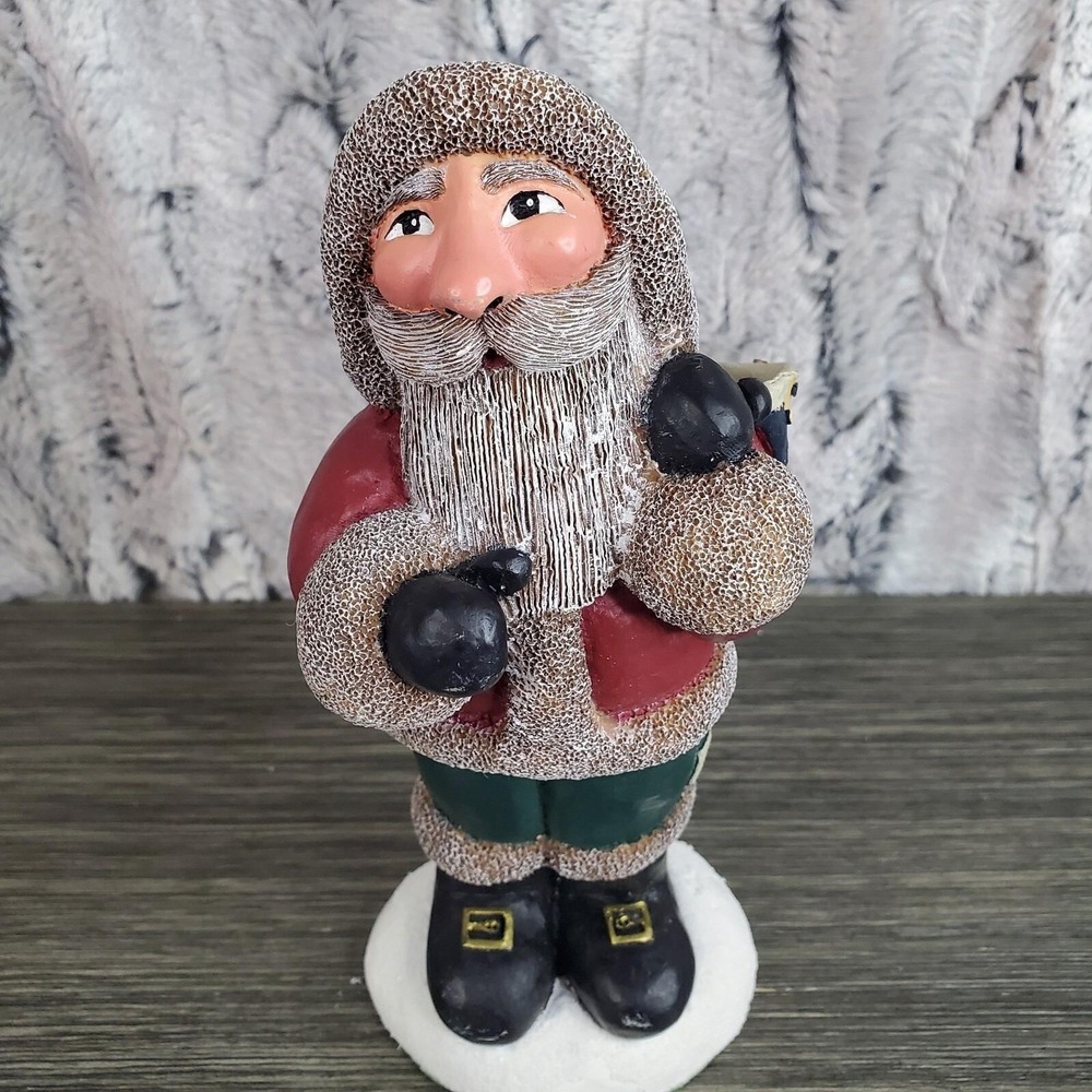 Vintage Gail Laura Primitive‎ Old World Santa Claus 7.5" Christmas Figurine 1996